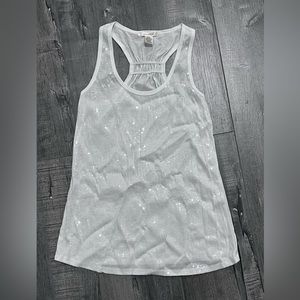 Tank top with sequins